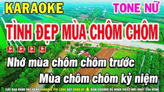 Karaoke Tình Đẹp Mùa Chôm Chôm Tone Nữ Nhạc Sống  Karaoke Phi Long [upl. by Ssepmet]