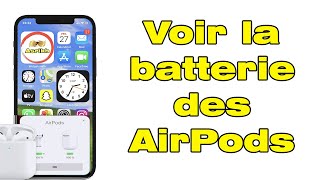 Comment voir la batterie des AirPods sur iPhone [upl. by Pineda581]