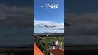 Skilled A320 pilot landing at Madeira Airport shorts [upl. by Kristan]