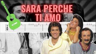 Ricchi E Poveri  Sara Perche Ti Amo I Easy Guitar TABTutorial [upl. by Cormier743]