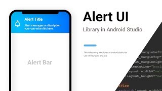 Alert Library Material UI in Android Studio  Tutorial [upl. by Fanni]