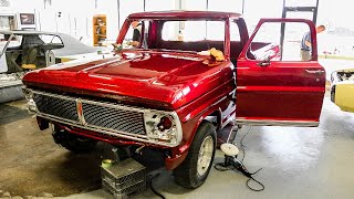 1969 Ford F100 Sport Custom Cab Restoration Project [upl. by Akinnej664]