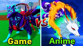 All Blox Fruits Devil Fruits VS Anime [upl. by Haliak]