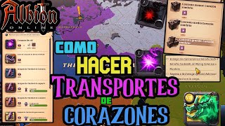 ¿Cómo funciona el Transporte de Corazones  Guía Básica  Albion Online [upl. by Utta808]