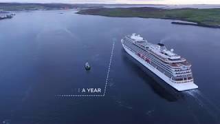 Lerwick Harbour flythrough Shetland Islands [upl. by Barayon]