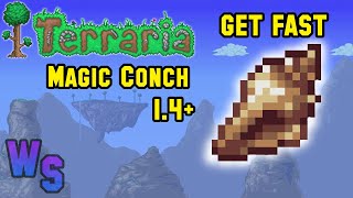 Terraria how to get Magic Conch on 1449 SEED [upl. by Natal]