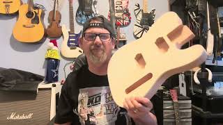 Unboxing my newest guitar project body diyguitar unboxing guitar [upl. by Ahrendt]