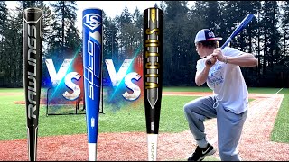 VICTUS VANDAL vs LOUISVILLE SOLO vs RAWLINGS VELO ACP  Which is better BBCOR Baseball Bat Review [upl. by Akere356]