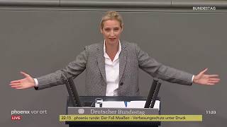 Rede von Alice Weidel zur Regierungspolitik der Bundeskanzlerin am 120918 [upl. by Wahlstrom]