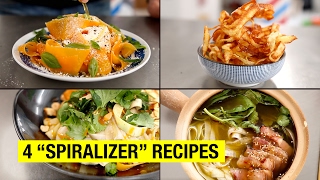 4 Healthy amp Lazy Spiralizer Recipes You Can Finally Make [upl. by Eiuqram]