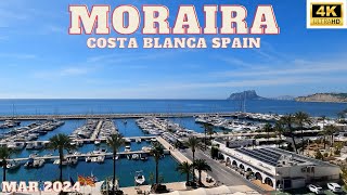 Moraira Costa Blanca Spain  Walking Tour 2024 from Moraira Portet to Moraira beach moraira [upl. by Natelson276]