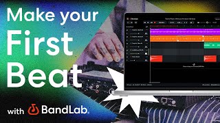 How to make your first beat using BandLabs free web Studio BandLab Tutorial [upl. by Rudich]