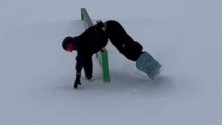 1 Year Snowboard park progression [upl. by Cassy]