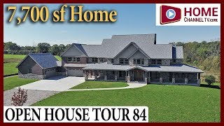 Open House Tour 84  Custom Home Walkthrough Tour in Homer Glen IL  Home Channel TV [upl. by Idnac]