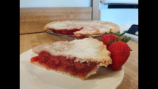 Strawberry Pie with Frozen Strawberries 👨‍🍳🍓🥧 [upl. by Ela493]