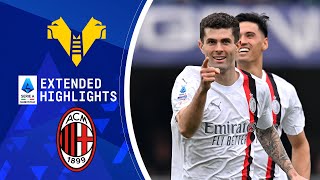 Hellas Verona vs AC Milan Extended Highlights  Serie A  CBS Sports Golazo [upl. by Hatfield]