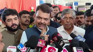 Media interaction  Pune  DCM Devendra Fadnavis  Vande Bharat Train [upl. by Niwled]