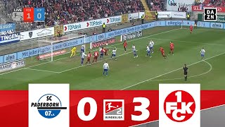 SC Paderborn 07  FC Kaiserslautern 03  2 Bundesliga 202425  Spielen Höhepunkte [upl. by Pellikka]