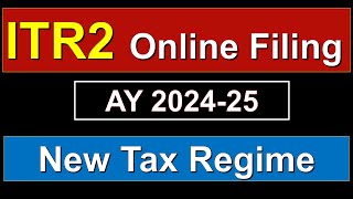 ITR2 FILING ONLINE AY 2425 HOW TO FILE ITR2 [upl. by Bourne]