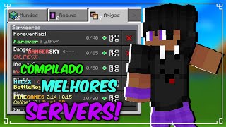 COMPILADO  Melhores Servers 🇧🇷  MCPE 01510 [upl. by Annahavas951]