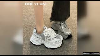 2024 Womens Chunky Sneakers Ladies Classic Luxary Thick Sole Shoes Female Sports Review [upl. by Osrock]