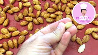 HOMEMADE ALMOND BUTTER ALMOND FLOUR AND BLANCHED ALMONDS  Paul Tran Baker Man [upl. by Moretta]