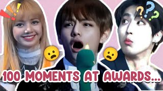 100 ICONIC Moments at KPOP Award Ceremonies [upl. by Gene]