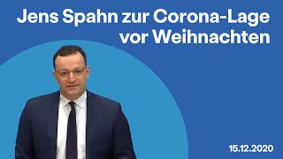 Jens Spahn zur CoronaLage vor Weihnachten [upl. by Lamberto]