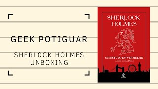 LIVRO SHERLOCK HOLMES  UM ESTUDO EM VERMELHO  Unboxing [upl. by Callery]