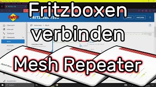 Fritzboxen als Mesh Repeater und Mesh Master miteinander verbinden Kabelverbindung [upl. by Lyndsey]