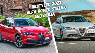 The 2023 Alfa Romeo Stelvio and Giulia Restyling What We Know So Far [upl. by Aliab]