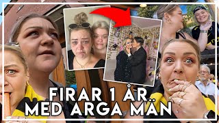 FIRAR 1 ÅR MED ARGA AGGRESIVA MÄN amp ROMANTIK HAHA Magisk kombo VLOGG [upl. by Daffi]