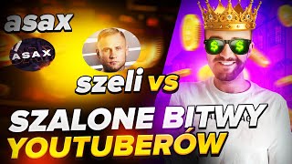 SZALONE BITWY YOUTUBERÓW Z SZELIGA I ASAXEM [upl. by Ralfston]