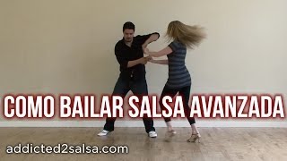 Como Bailar Salsa  Pasos de Salsa Avanzado [upl. by Horacio]