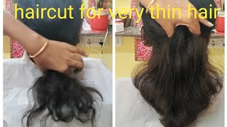 which haircut will suits for very thin hair haircutsinkannada shorthaircuts haircutsforthinhair [upl. by Berard]