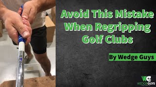 What To Do If A Grip Gets Stuck While Regripping Golf Clubs [upl. by Enriqueta229]