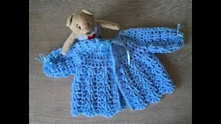 🔵 Cómo Tejer una Chambrita o Chaquetita para Bebé  Crochet Muy Fácil  Yo Tejo con Laura Cepeda🔵 [upl. by Mali]