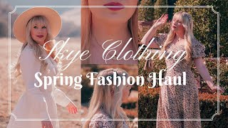 SKYE CLOTHING HAUL amp Review  Cute Feminine Outfits amp Spring Essentials [upl. by Horodko630]