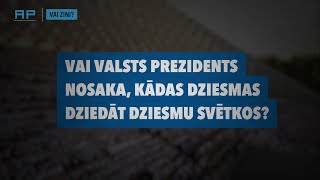 AizliegtaisPaņēmiens jautā Vai Valsts prezidents nosaka kādas dziesmas dziedāt Dziesmu svētkos [upl. by Mulry]