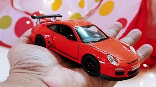 Kinsmart Cars Porsche 911 Gt3 136 Diecast car  Kinsmart cars collection [upl. by Gnaht320]