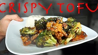 Quick  Easy Crispy Tofu Recipe [upl. by Anekam720]