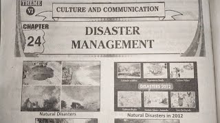 8th class Social 24DISASTER MANAGEMENT full lesson question and answers and bits [upl. by Eerehs]