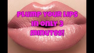 Plump your lips at home This really works [upl. by Annahsar]