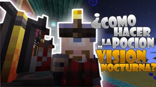 COMO HACER LA POCION DE VISION NOCTURNA MINECRAFT TUTORIAL [upl. by Jehias]