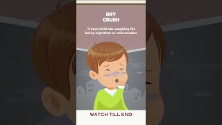 Different types of cough sounds in babies  Difference between Dry cough and Wet cough cough baby [upl. by Eindys179]