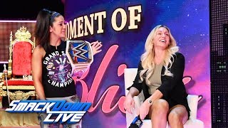 Charlotte Flair challenges Bayley on “A Moment of Bliss” SmackDown LIVE Aug 20 2019 [upl. by Noak995]