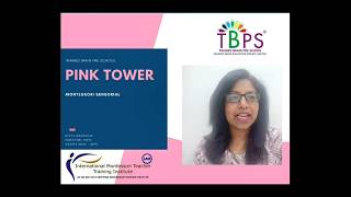 TBPS  IMTTI  SENSORIAL  Pink Tower [upl. by Nnailuj]