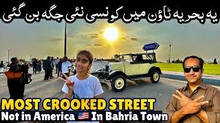 Most Crooked Street New Attraction in Bahria Town Karachi 😍 Vintage Cars 🚗 [upl. by Henrik]