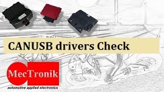 MeCaL Tutorial 4  CANUSB drivers Check [upl. by Euqor658]