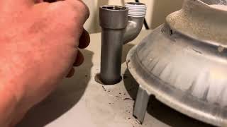 Anode rod on a Bradford White water heater swap to a powered anode corro protect rod [upl. by Sheepshanks]